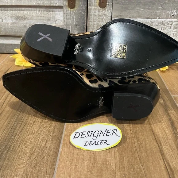 COACH Lace Up Leopard Print Bootie Size 5B New - Picture 8 of 14